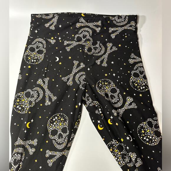 Skull Leggings No Boundaries Juniors Size 7-9 Halloween Pants Great Condition - Picture 2 of 5